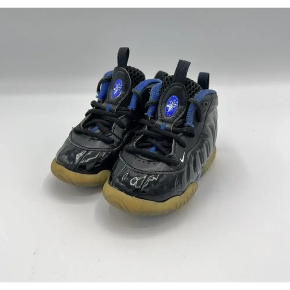 Nike Lil Posite Pro One Penny Black Blue Space Jam 723947-006 Size 6C Toddler